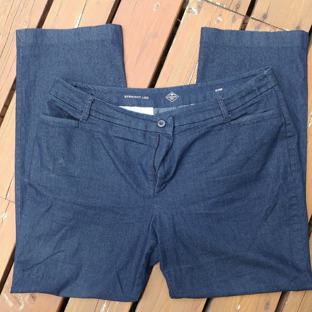 St. John's Bay Secretly Slender Straight Leg Denim